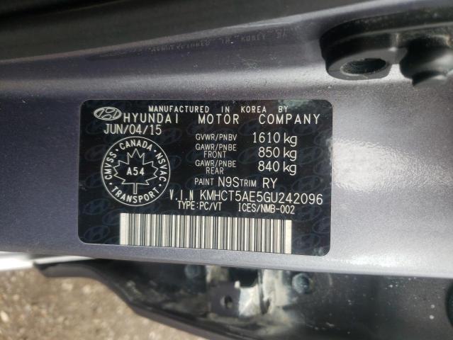 Photo 10 from auction – 2016 HYUNDAI ACCENT SE with VIN KMHCT5AE5GU242096