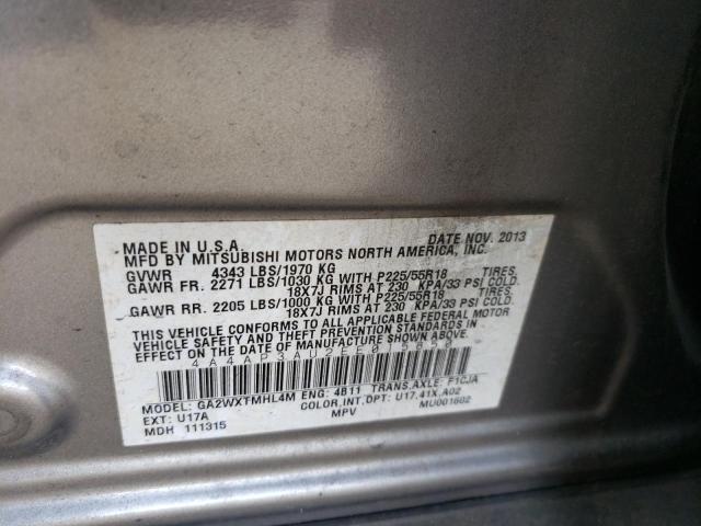 Foto 10 de la subasta – 2014 MITSUBISHI OUTLANDER con VIN 4A4AP3AU2EE015850