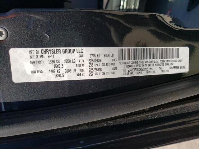 Photo 10 from auction – 2012 CHRYSLER TOWN & COU with VIN 2C4RC1BG5CR125892
