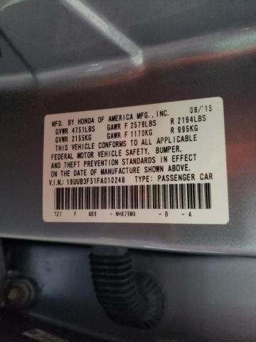 Photo 10 from auction – 2015 ACURA TLX TECH with VIN 19UUB3F51FA010248