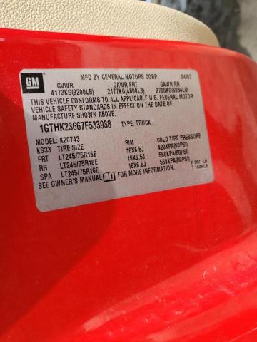 Photo 10 from auction – 2007 GMC SIERRA K25 with VIN 1GTHK23667F533938