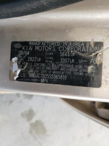Photo 10 from auction – 2005 KIA SORENTO EX with VIN KNDJC733555365813