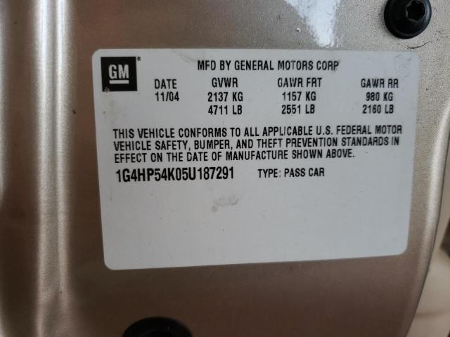 Photo 10 from auction – 2005 BUICK LESABRE CU with VIN 1G4HP54K05U187291