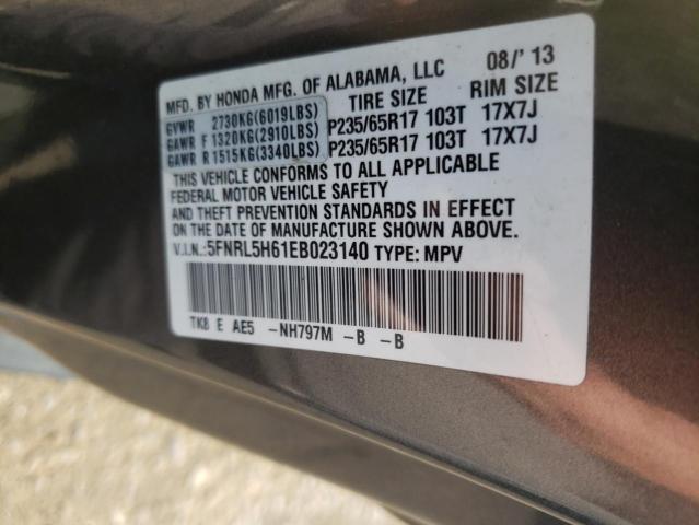 Photo 10 from auction – 2014 HONDA ODYSSEY EX with VIN 5FNRL5H61EB023140