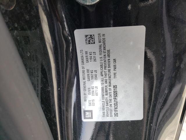Photo 10 from auction – 2015 CHEVROLET CAMARO 2SS with VIN 2G1FK3DJ1F9228105