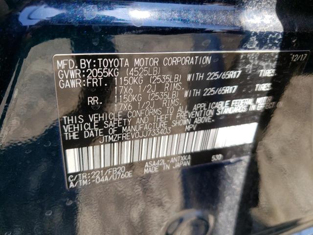 Photo 10 from auction – 2018 TOYOTA RAV4 LE with VIN JTMZFREV0JJ733403