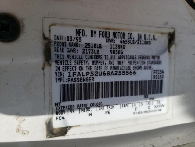 Photo 10 from auction – 1995 FORD TAURUS GL with VIN 1FALP52U6SA255566