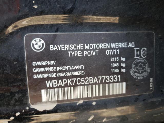 Photo 10 from auction – 2011 BMW 328 XI with VIN WBAPK7C52BA773331