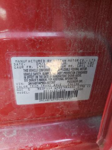Photo 10 from auction – 2013 NISSAN SENTRA S with VIN 3N1AB7AP9DL607397