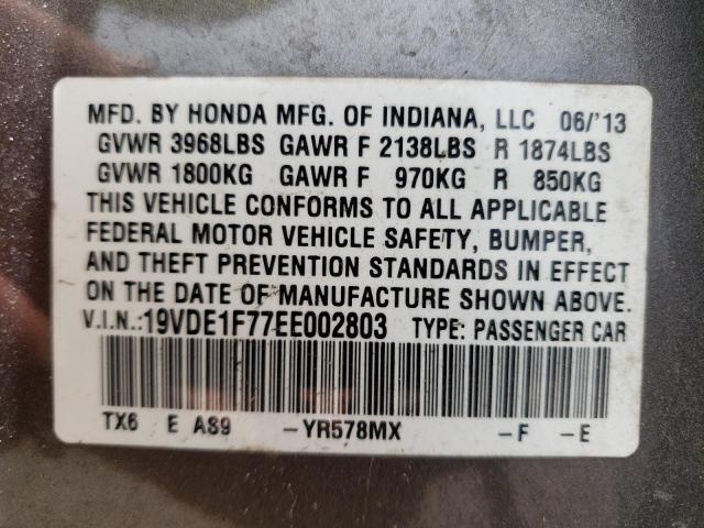 ACURA ILX 20 TEC 2014 with VIN 19VDE1F77EE002803 - Photo from auction