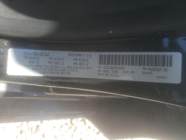 Photo 10 from auction – 2016 CHRYSLER 200 S with VIN 1C3CCCBG2GN192541