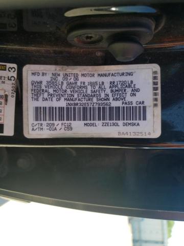 Photo 10 from auction – 2007 TOYOTA COROLLA CE with VIN 1NXBR32E57Z793562