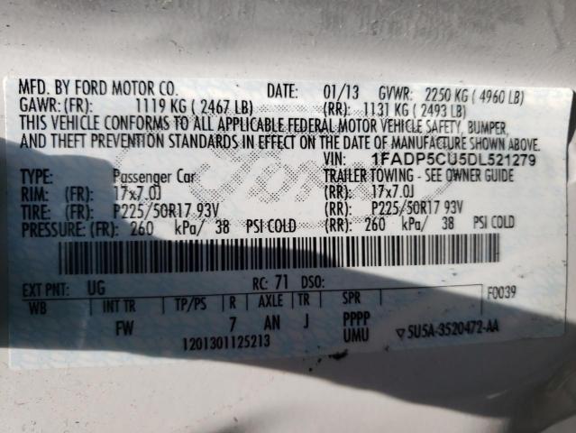Photo 10 from auction – 2013 FORD C-MAX PREM with VIN 1FADP5CU5DL521279