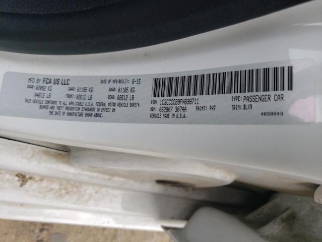Photo 10 from auction – 2015 CHRYSLER 200 C with VIN 1C3CCCCB9FN698711