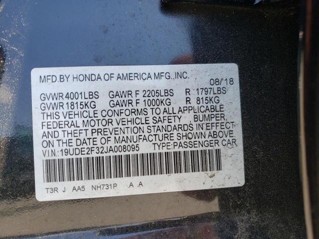 Photo 10 from auction – 2018 ACURA ILX BASE W with VIN 19UDE2F32JA008095