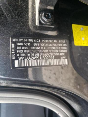 Photo 10 from auction – 2018 PORSCHE MACAN with VIN WP1AA2A59JLB02094