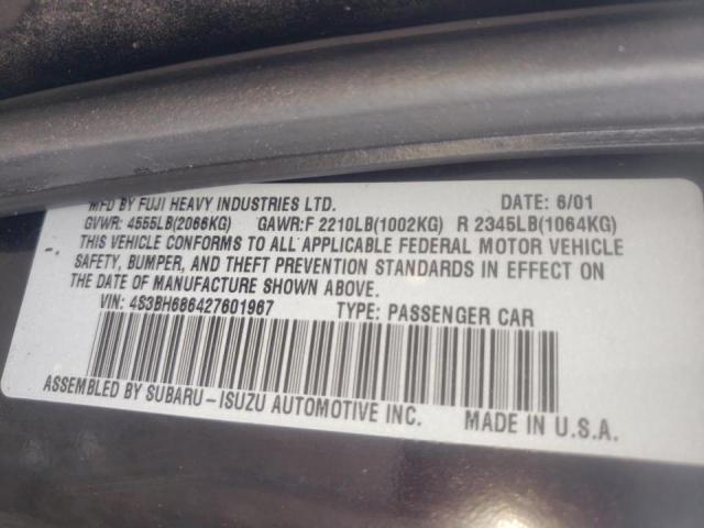 Photo 10 from auction – 2002 SUBARU LEGACY OUT with VIN 4S3BH686427601967