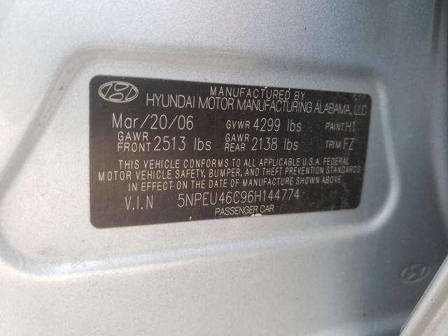 Photo 10 from auction – 2006 HYUNDAI SONATA GLS with VIN 5NPEU46C96H144774