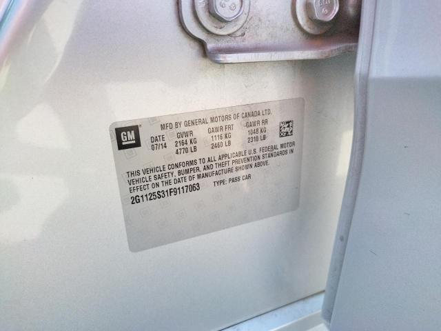 Photo 10 from auction – 2015 CHEVROLET IMPALA LT with VIN 2G1125S31F9117063