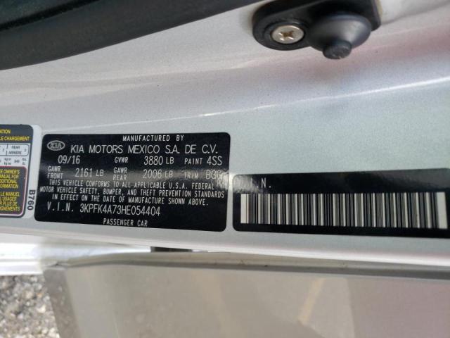 Photo 10 from auction – 2017 KIA FORTE LX with VIN 3KPFK4A73HE054404