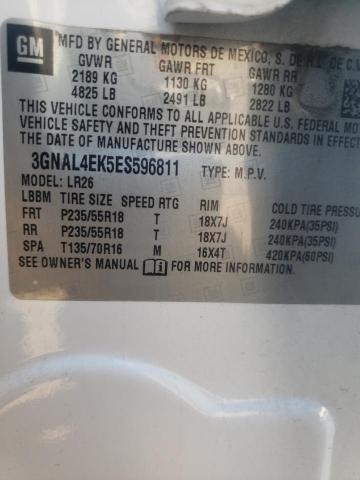 Photo 10 from auction – 2014 CHEVROLET CAPTIVA LT with VIN 3GNAL4EK5ES596811