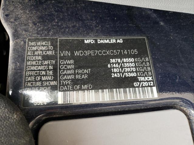 Photo 10 from auction – 2012 MERCEDES-BENZ SPRINTER 2 with VIN WD3PE7CCXC5714105