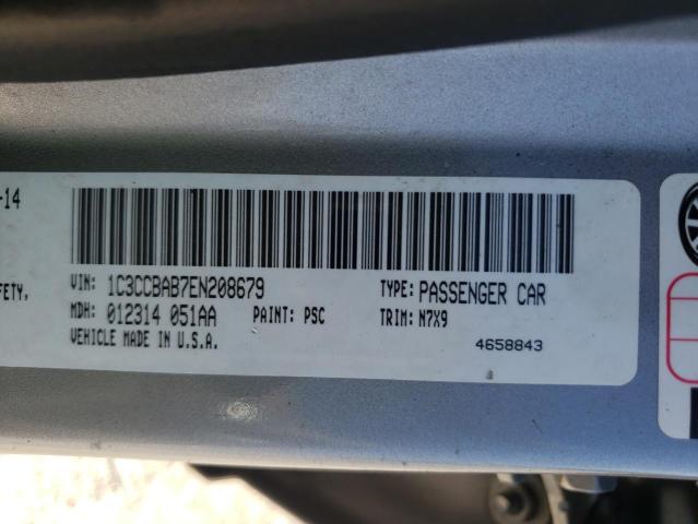 Photo 10 from auction – 2014 CHRYSLER 200 LX with VIN 1C3CCBAB7EN208679