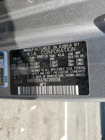 Photo 10 from auction – 2022 KIA SELTOS S with VIN KNDEU2AA7N7269558