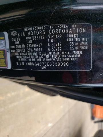 Photo 10 from auction – 2014 KIA SEDONA LX with VIN KNDMG4C70E6539090