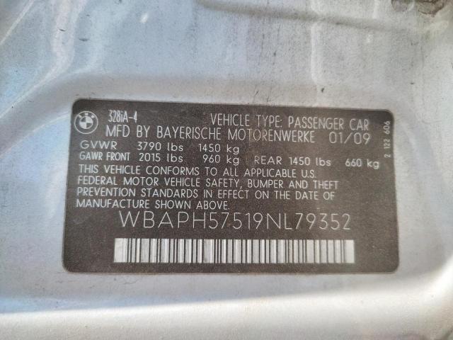 Photo 10 from auction – 2009 BMW 328 I SULE with VIN WBAPH57519NL79352