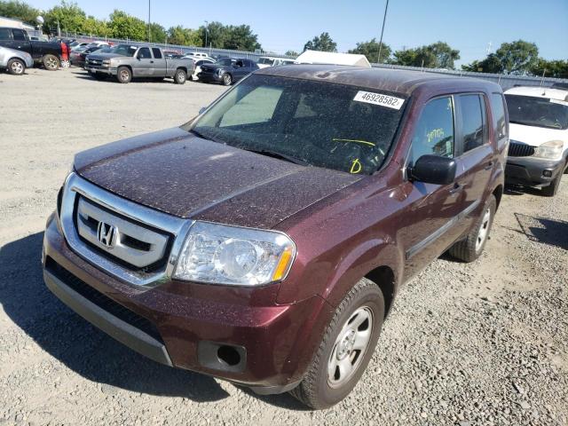 Photo 2 from auction – 2011 HONDA PILOT LX with VIN 5FNYF3H22BB030257