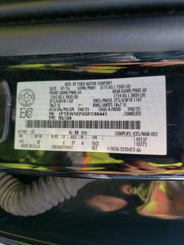 Photo 10 from auction – 2016 FORD F150 SUPER with VIN 1FTEW1EF0GFC88441