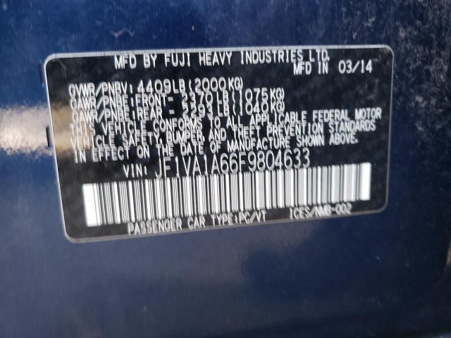 Photo 10 from auction – 2015 SUBARU WRX with VIN JF1VA1A66F9804633