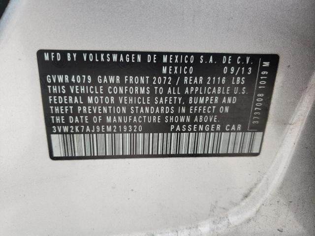 Photo 10 from auction – 2014 VOLKSWAGEN JETTA BASE with VIN 3VW2K7AJ9EM219320