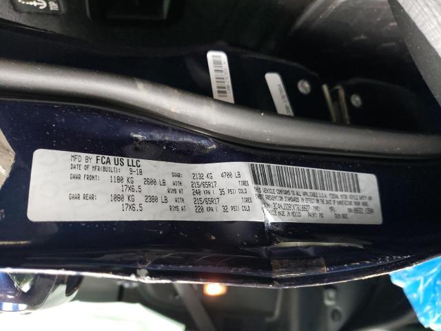 Photo 10 from auction – 2019 JEEP COMPASS TR with VIN 3C4NJDDB1KT618827