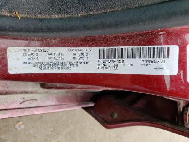 Photo 10 from auction – 2015 CHRYSLER 200 LIMITE with VIN 1C3CCCAB2FN701144