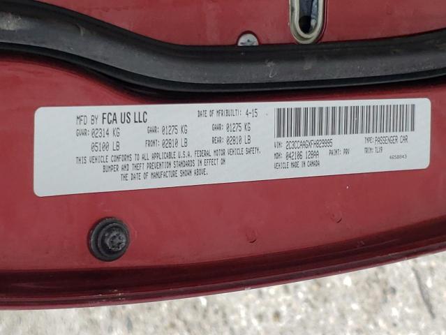 Photo 10 from auction – 2015 CHRYSLER 300 LIMITE with VIN 2C3CCAAGXFH829995