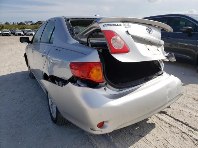 Photo 3 from auction – 2009 TOYOTA COROLLA BA with VIN JTDBL40E299074869