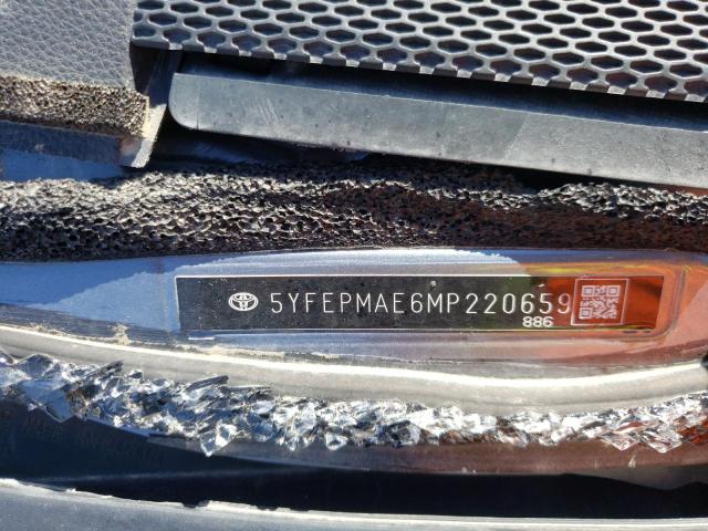 Photo 10 from auction – 2021 TOYOTA COROLLA LE with VIN 5YFEPMAE6MP220659