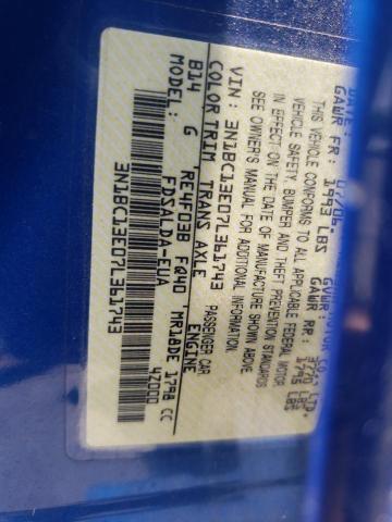 Photo 10 from auction – 2007 NISSAN VERSA S with VIN 3N1BC13E07L361743