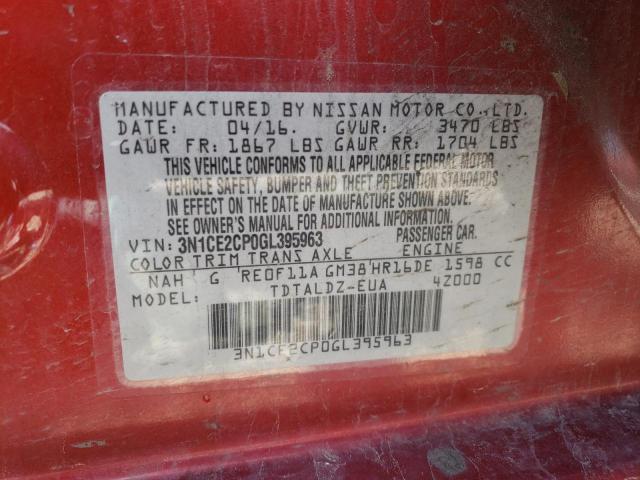 Photo 10 from auction – 2016 NISSAN VERSA NOTE with VIN 3N1CE2CP0GL395963
