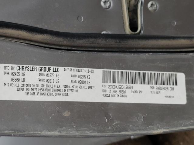 Photo 10 from auction – 2014 DODGE CHARGER with VIN 2C3CDXJG2EH166324