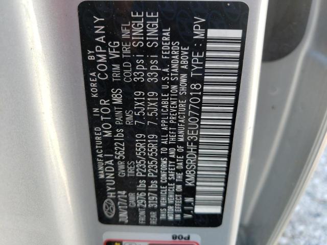 Photo 10 from auction – 2014 HYUNDAI SANTA FE G with VIN KM8SRDHF3EU077018