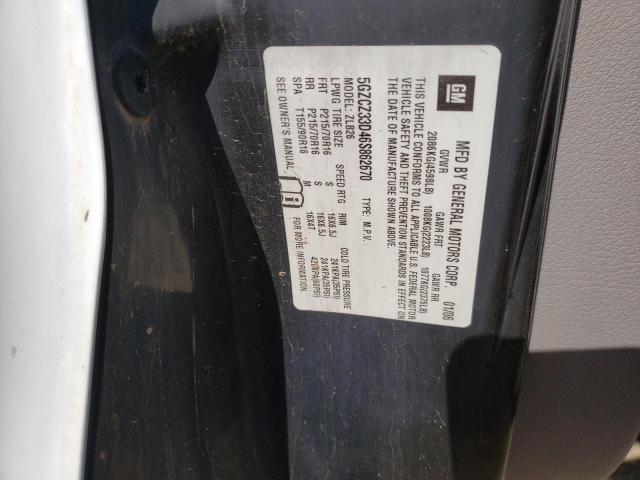 Photo 10 from auction – 2006 SATURN VUE with VIN 5GZCZ33D46S862670