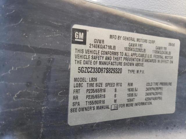 Photo 10 from auction – 2007 SATURN VUE with VIN 5GZCZ33D87S829320