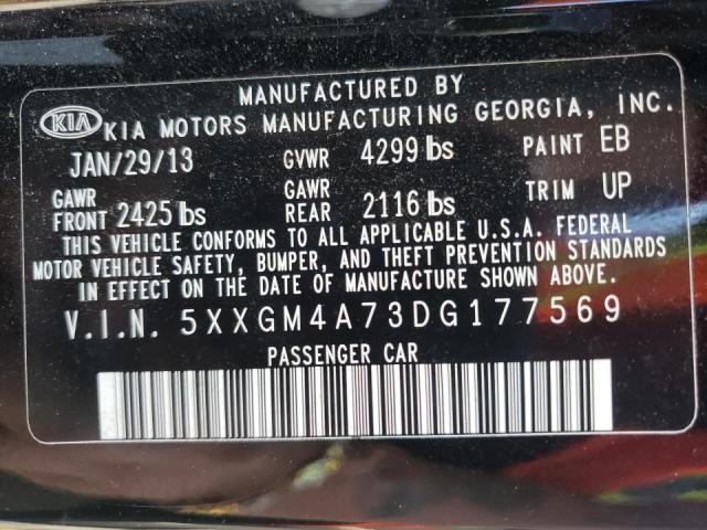 Photo 10 from auction – 2013 KIA OPTIMA LX with VIN 5XXGM4A73DG177569