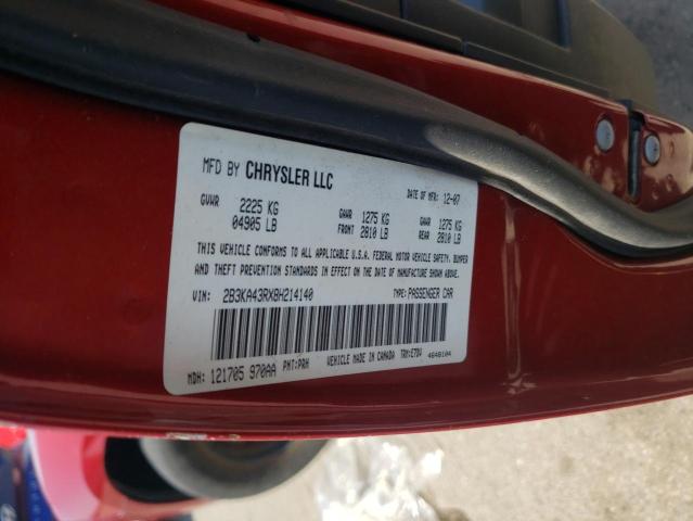 Photo 10 from auction – 2008 DODGE CHARGER with VIN 2B3KA43RX8H214140