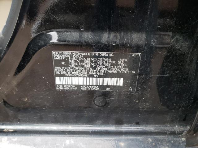 Photo 10 from auction – 2011 TOYOTA RAV4 with VIN 2T3BF4DV7BW130487