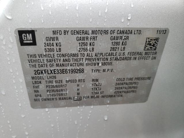 Photo 10 from auction – 2014 GMC TERRAIN SL with VIN 2GKFLXE33E6199268