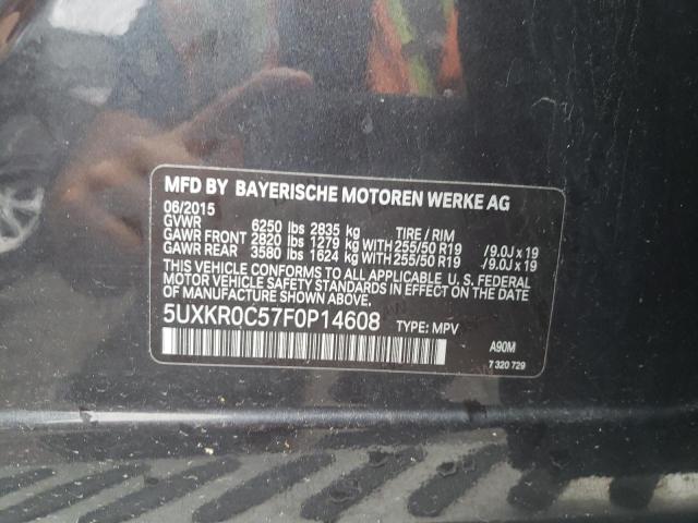 Photo 10 from auction – 2015 BMW X5 XDRIVE3 with VIN 5UXKR0C57F0P14608